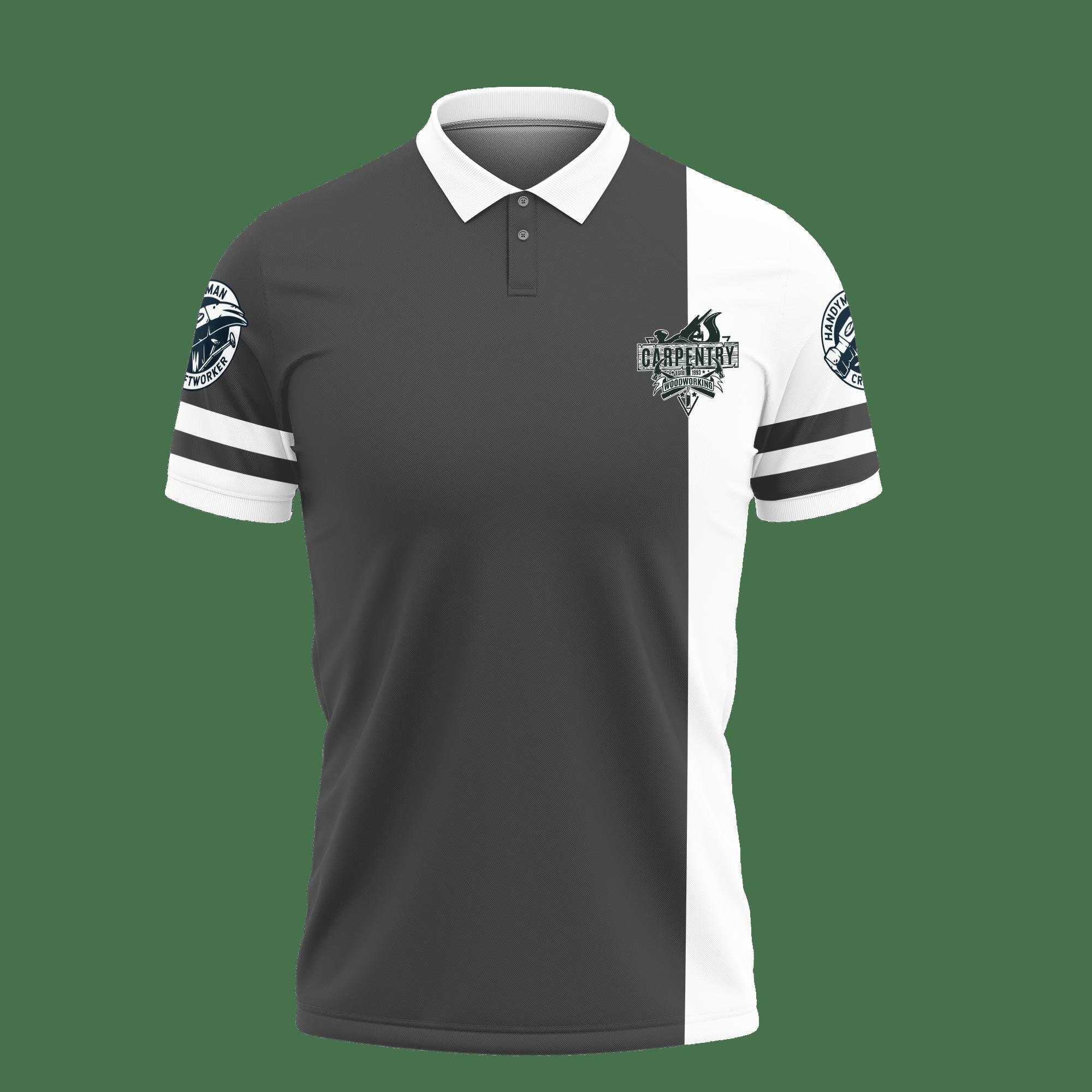 3D Printed Carpenter Tnt-Lt Polo Shirt Ver 1 (Grey) - Image 2
