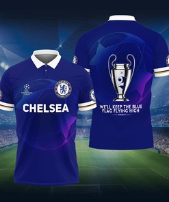 3D Printed Chelsea NQP-NH Polo Shirt Ver 2 (Blue)