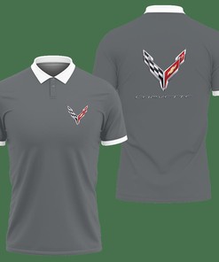 3D Printed Chevrolet Corvette Nct-Nh Polo Shirt Ver 1 (Grey)