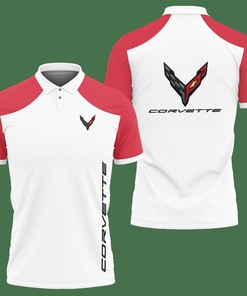 3D Printed Chevrolet Corvette c8 NCT-HT Polo Shirt Ver 2 (Pink)