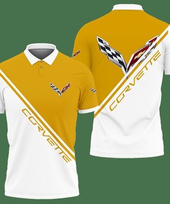 3D Printed Corvette Lph-Ht Polo Shirt Ver 1 (Yellow)