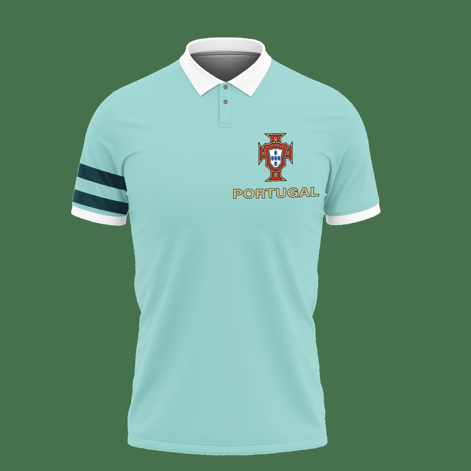3D Printed Cristiano Ronaldo Portugal TNT-LT Polo Shirt Ver 1 (Mint) - Image 2