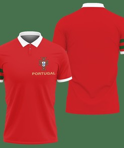 3D Printed Cristiano Ronaldo Portugal TNT-LT Polo Shirt Ver 2 (Red)