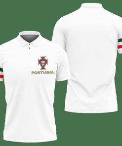 3D Printed Cristiano Ronaldo Portugal Tnt-Lt Polo Shirt Ver 1 (White)