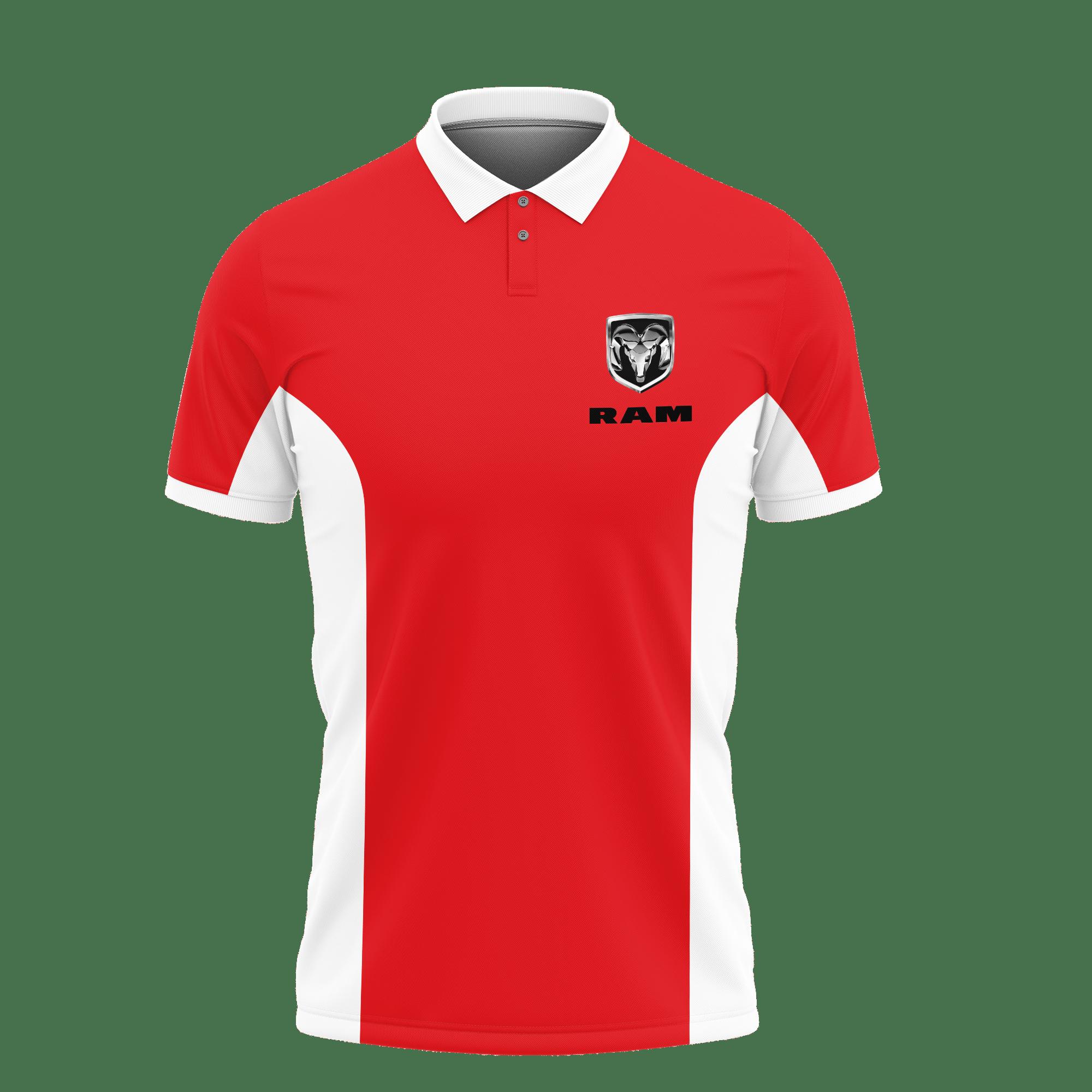3D Printed Dodge Ram LPH-VA Polo Shirt Ver 2 (Red) - Image 2