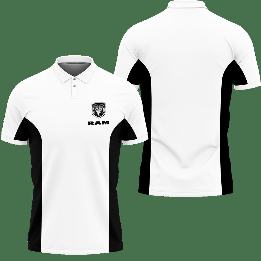 3D Printed Dodge Ram LPH-VA Polo Shirt Ver 2 (White)