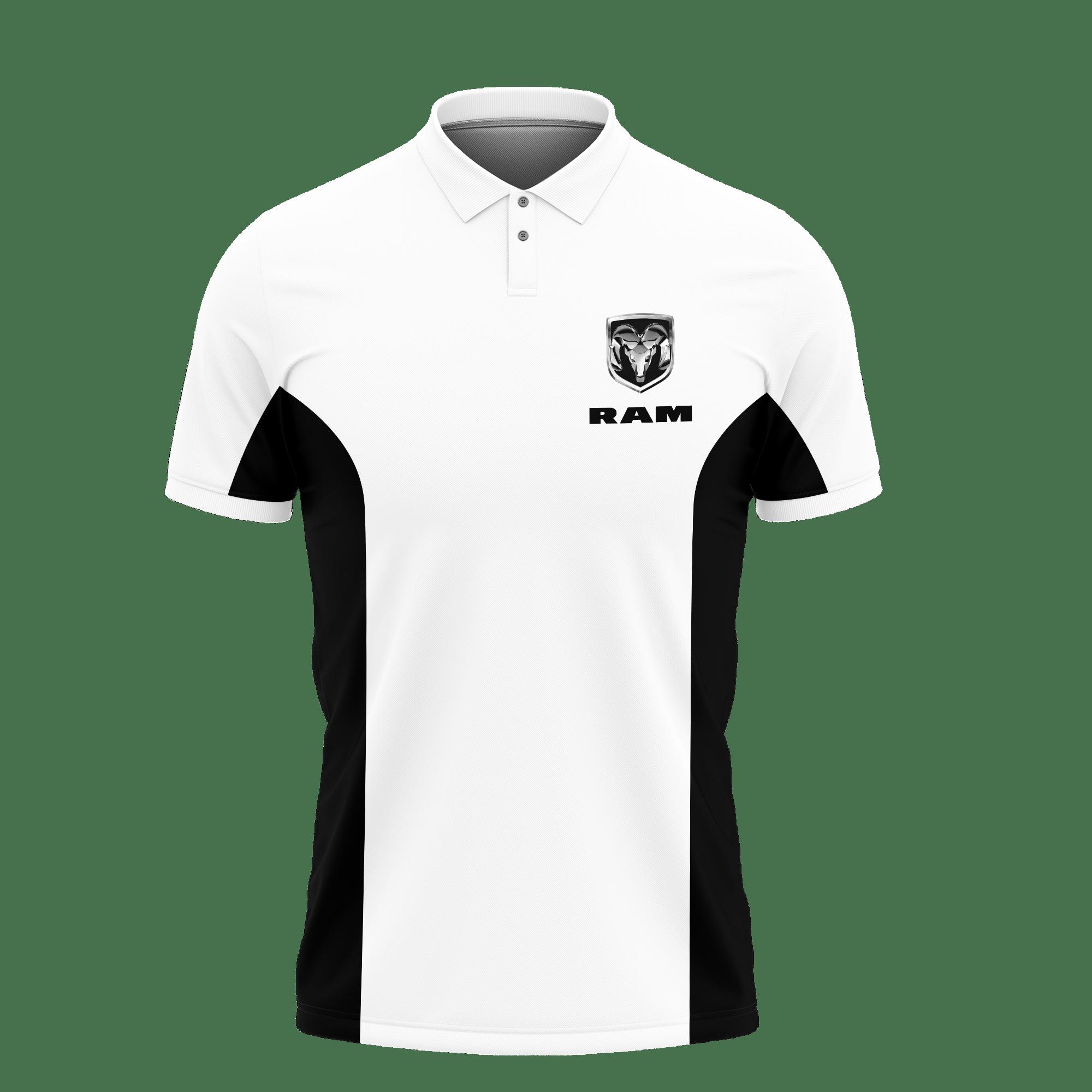 3D Printed Dodge Ram LPH-VA Polo Shirt Ver 2 (White) - Image 2