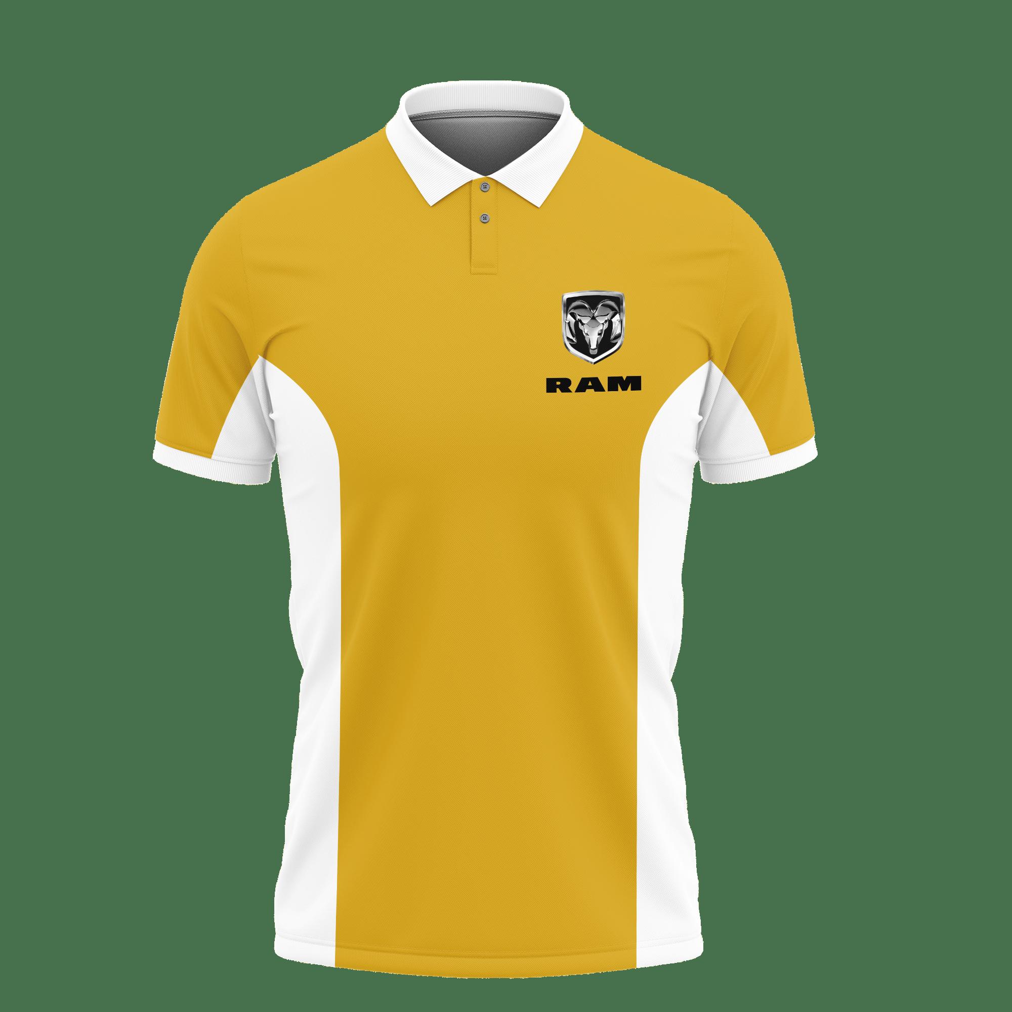 3D Printed Dodge Ram LPH-VA Polo Shirt Ver 2 (Yellow) - Image 2
