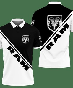 3D Printed Dodge Ram Polo Shirt Ver 2 (White)