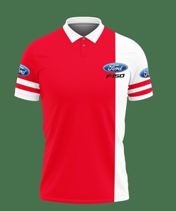 3D Printed Ford F-150 Tnt-Va Polo Shirt Ver 1 (Red)