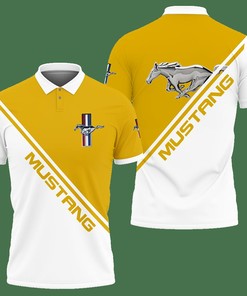 3D Printed Ford Mustang LPH-HT Polo Shirt Ver 1 (Yellow)
