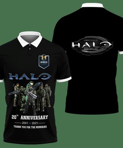 3D Printed Halo Dvt-Nh Polo Shirt Ver 1 (Black)