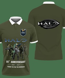 3D Printed Halo Dvt-Nh Polo Shirt Ver 2 (Green)