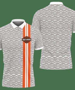 3D Printed Harley Davidson AN-NH Polo Shirt Ver 2 (White)
