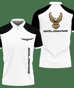 3D Printed Honda Gold Wing Nct-Lt Polo Shirt Ver 2 (Black)