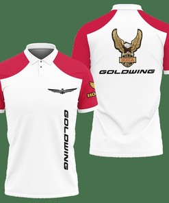 3D Printed Honda Gold Wing Nct-Lt Polo Shirt Ver 2 (Red)