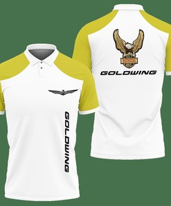 3D Printed Honda Gold Wing Nct-Lt Polo Shirt Ver 2 (Yellow)