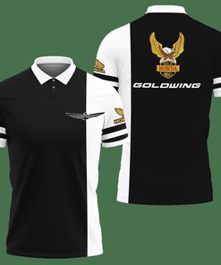 3D Printed Honda Gold Wing Nct-Va Polo Shirt Ver 1 (Black)