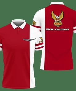 3D Printed Honda Gold Wing Nct-Va Polo Shirt Ver 1 (Red)