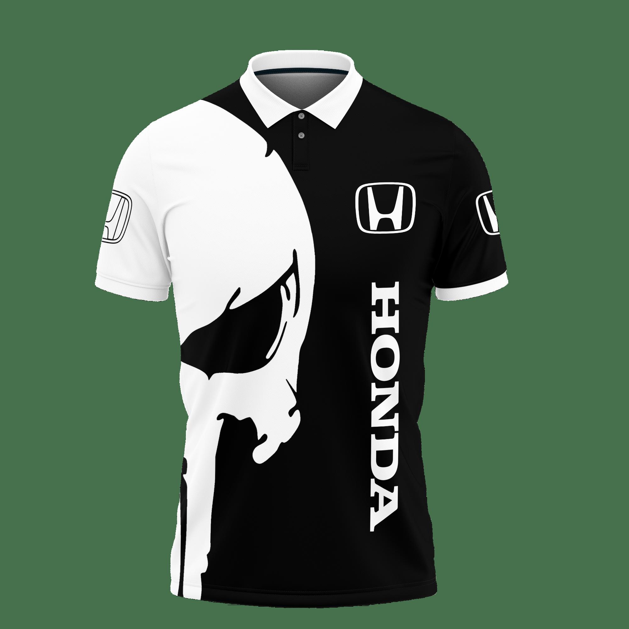 3D Printed Honda Lph-Ht Polo Shirt Ver 1 (Black) - Image 2
