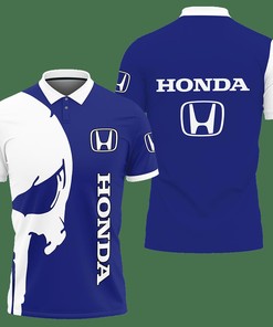 3D Printed Honda Lph-Ht Polo Shirt Ver 1 (Blue)