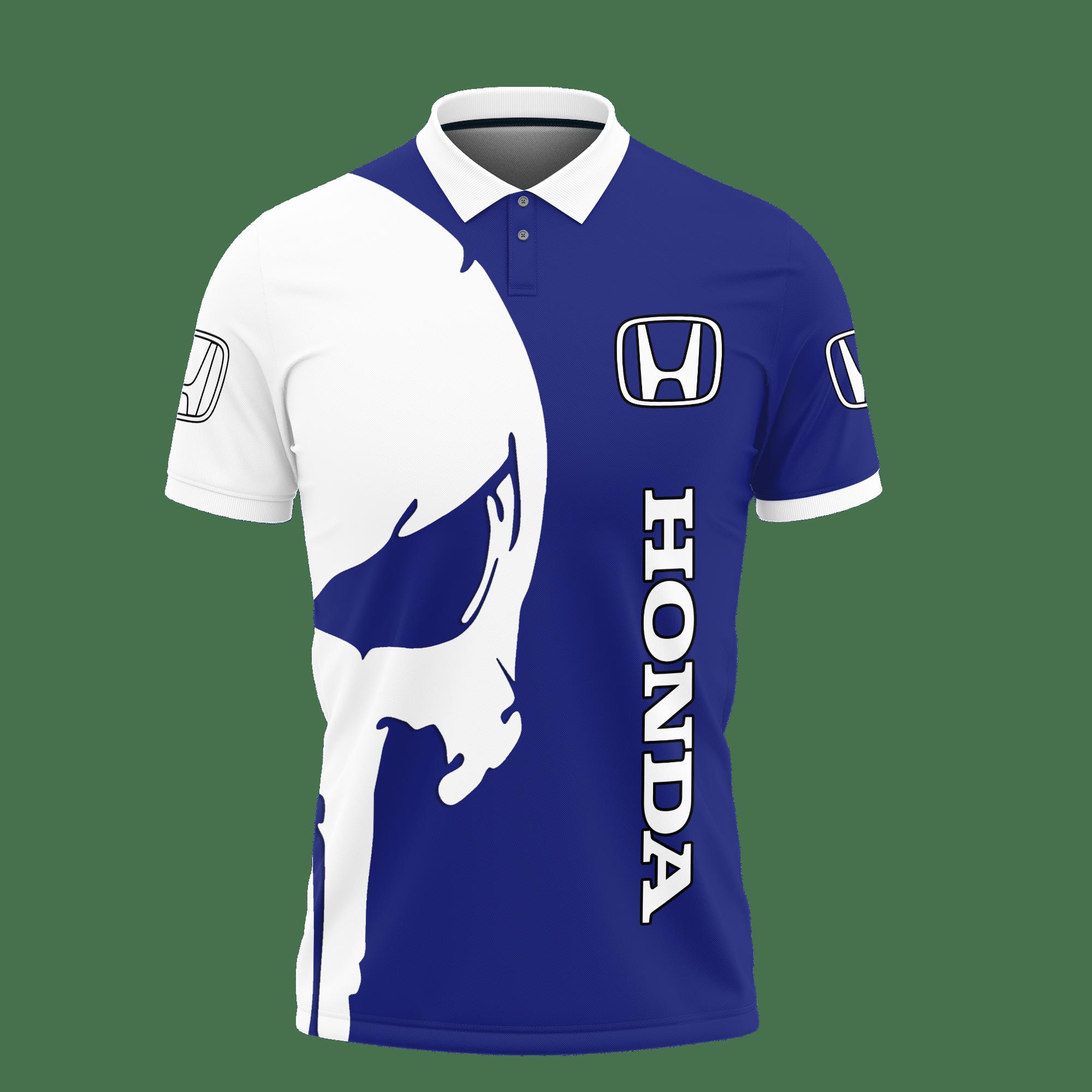 3D Printed Honda Lph-Ht Polo Shirt Ver 1 (Blue) - Image 2