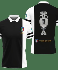 3D Printed Italy Euro Champions Tnt-Va Polo Shirt Ver 1 (Black)