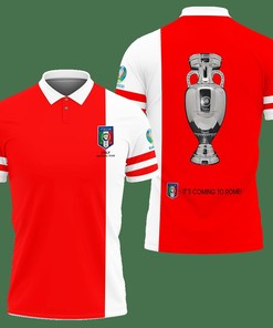 3D Printed Italy Euro Champions Tnt-Va Polo Shirt Ver 1 (Red)