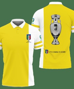 3D Printed Italy Euro Champions Tnt-Va Polo Shirt Ver 1 (Yellow)