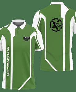 3D Printed Jeep Wrangler Nct-Va Polo Shirt Ver 2 (Green)