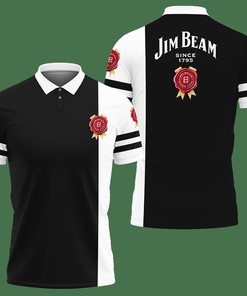 3D Printed Jim Beam Tnc-Lt Polo Shirt Ver 2 (Black)