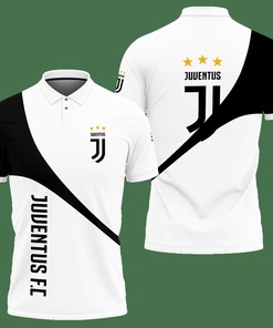 3D Printed Juventus Tnt-Ht Polo Shirt Ver 1 (Black)