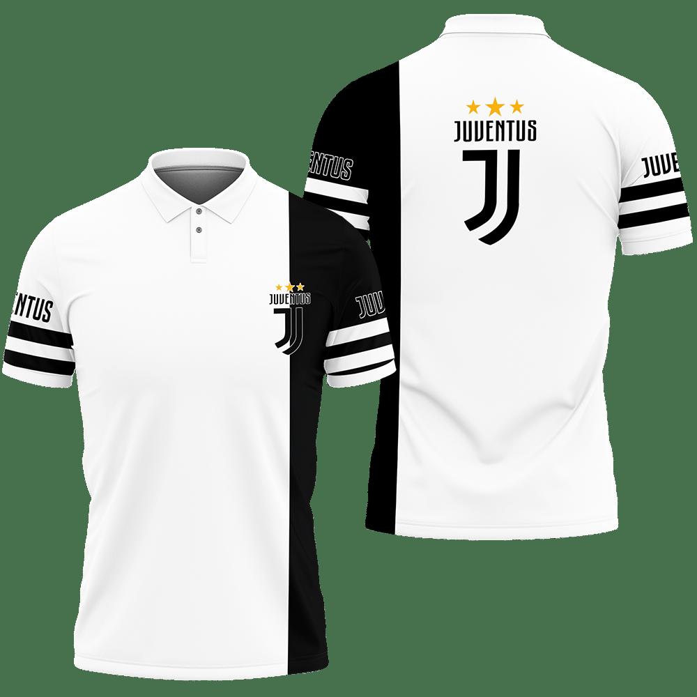 3D Printed Juventus Tnt-Lt Polo Shirt Ver 2 (Black)