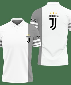 3D Printed Juventus Tnt-Lt Polo Shirt Ver 2 (Grey)