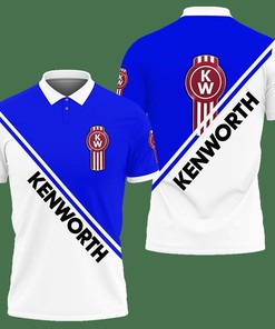 3D Printed Kenworth VTH-HT Polo Shirt Ver 1 (Blue)
