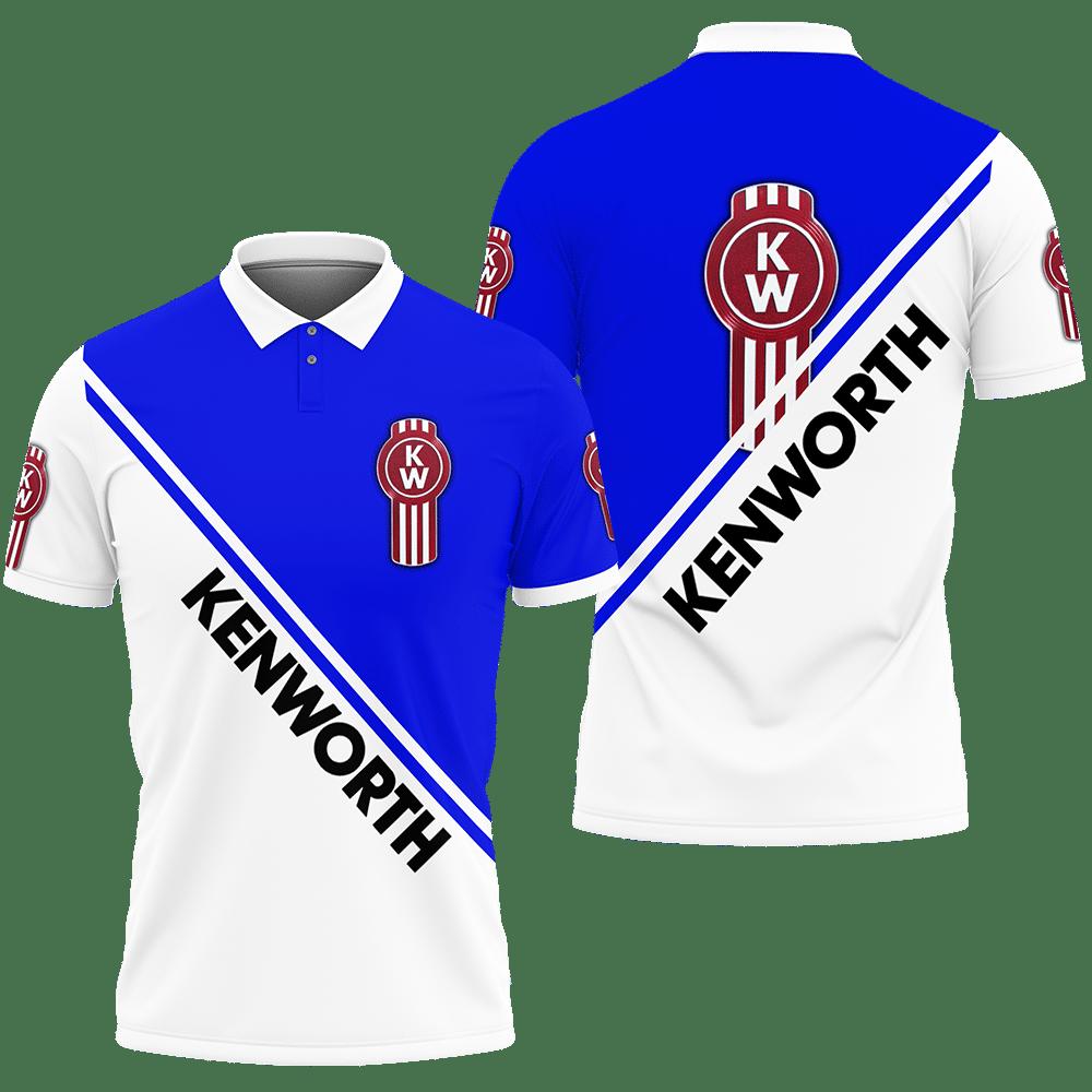 3D Printed Kenworth VTH-HT Polo Shirt Ver 1 (Blue)