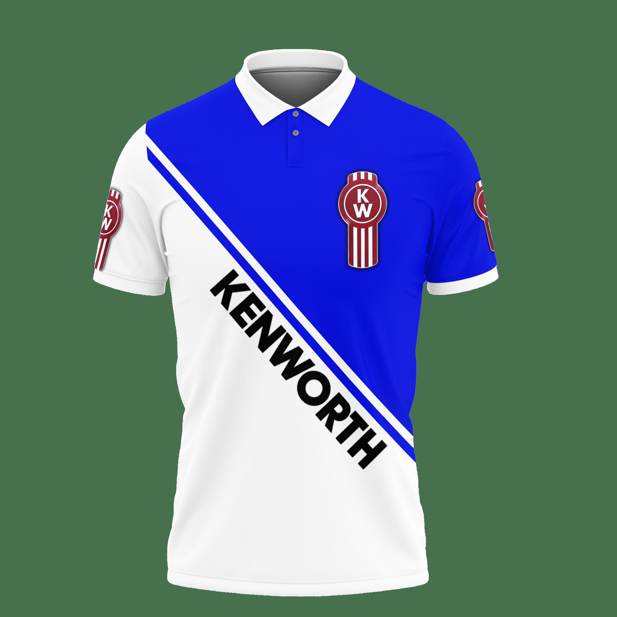 3D Printed Kenworth VTH-HT Polo Shirt Ver 1 (Blue) - Image 2