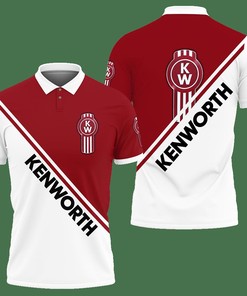 3D Printed Kenworth VTH-HT Polo Shirt Ver 1 (Red)