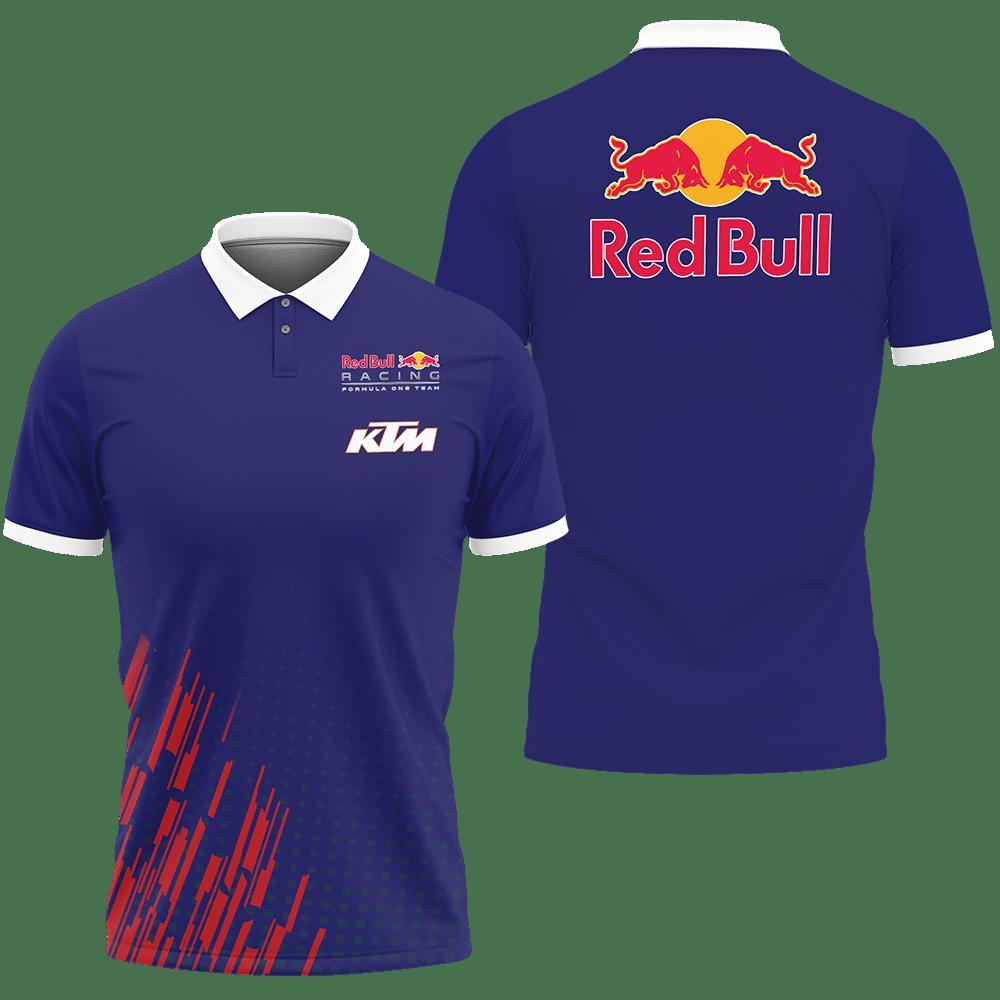 3D Printed Ktm Racing Nct-Lt Polo Shirt Ver 3 (Blue)