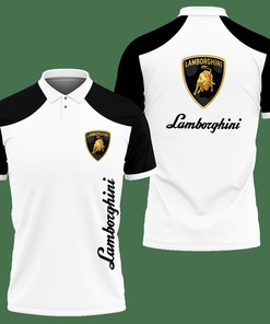 3D Printed Lamborghini Nct-Va Polo Shirt Ver 1 (Black)