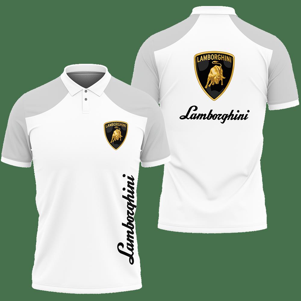 3D Printed Lamborghini Nct-Va Polo Shirt Ver 1 (Grey)