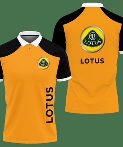 3D Printed Lotus An-Ht Polo Shirt Ver 2 (Orange)