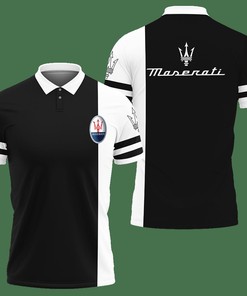 3D Printed Maserati Nct-Lt Polo Shirt Ver 2 (Black)