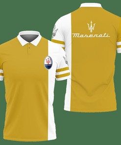 3D Printed Maserati Nct-Lt Polo Shirt Ver 2 (Yellow)