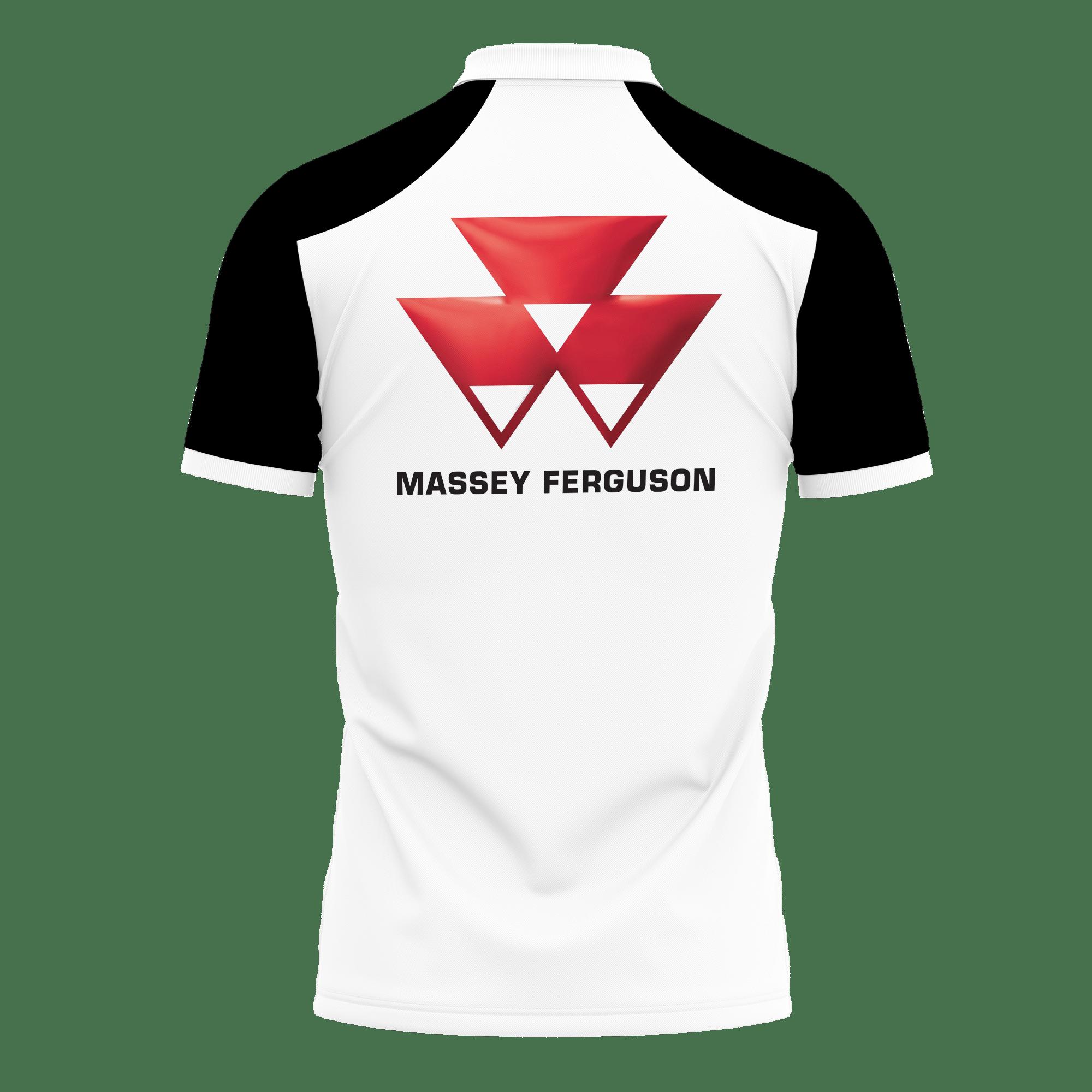 3D Printed Massey Ferguson Nct-Hl Polo Shirt Ver 3 (Black) - Image 2