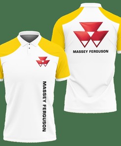 3D Printed Massey Ferguson Nct-Hl Polo Shirt Ver 3 (Yellow)