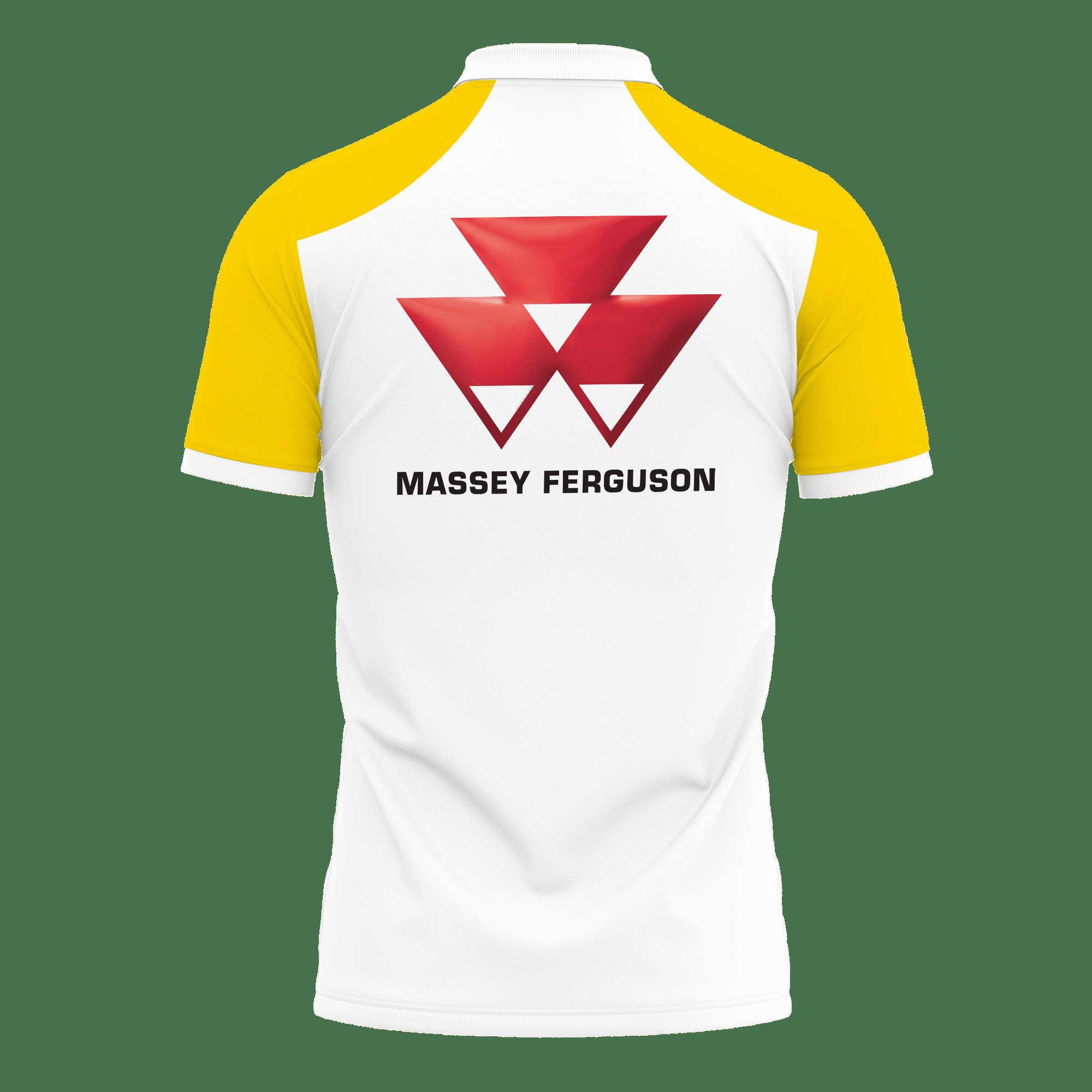 3D Printed Massey Ferguson Nct-Hl Polo Shirt Ver 3 (Yellow) - Image 2