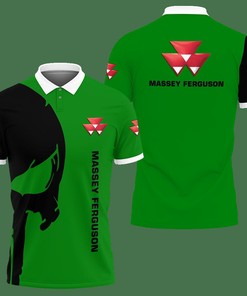 3D Printed Massey Ferguson Nct-Va Polo Shirt Ver 1 (Green)
