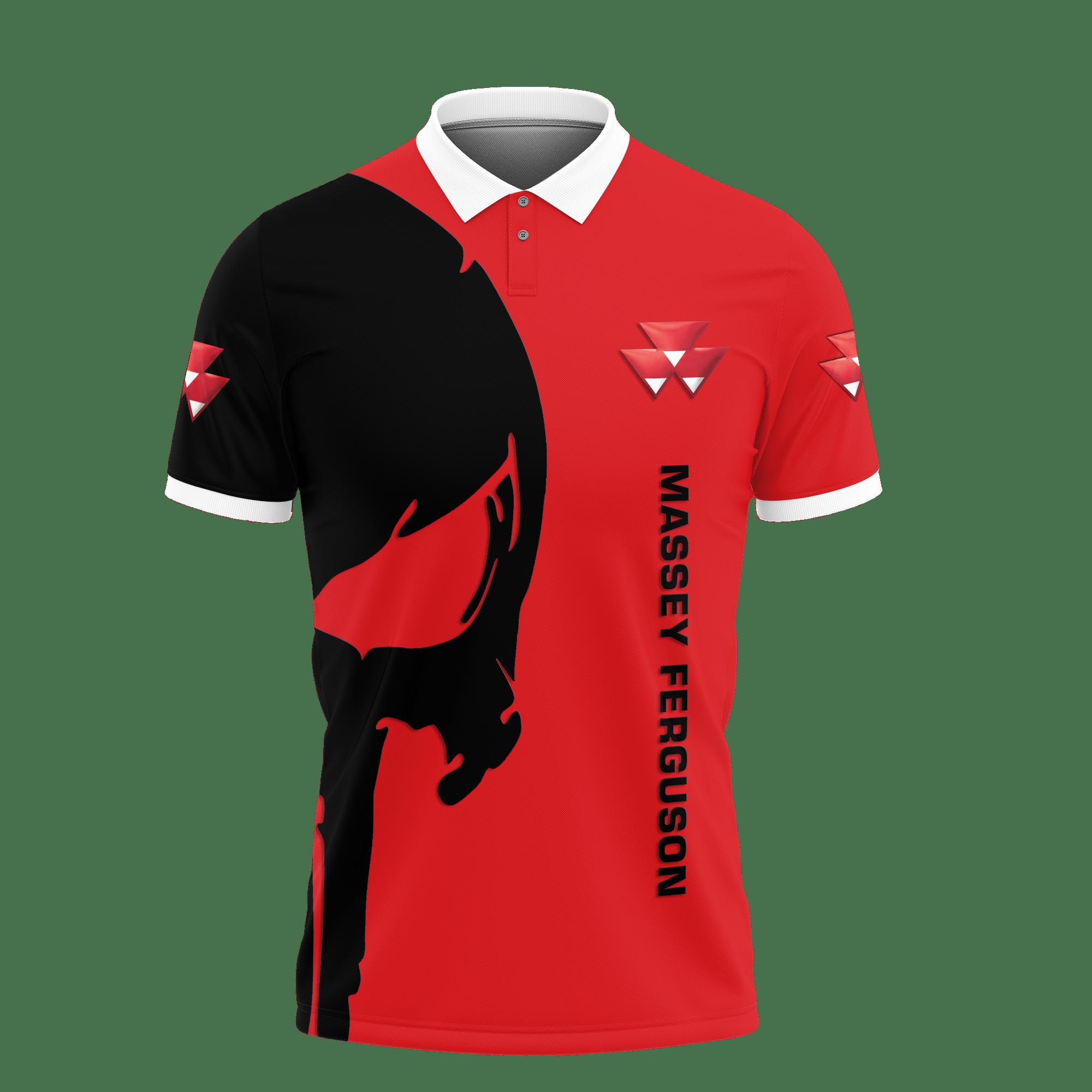 3D Printed Massey Ferguson Nct-Va Polo Shirt Ver 1 (Red) - Image 2