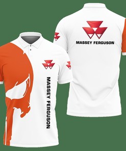 3D Printed Massey Ferguson Nct-Va Polo Shirt Ver 1 (White)